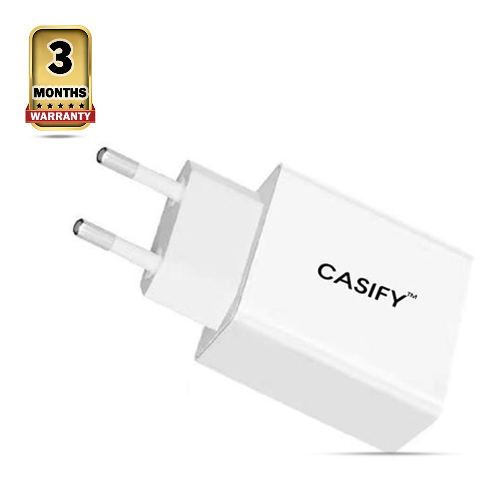 CASIFY QC01 3A Fast Mobile Charger Adapter - 18W - White
