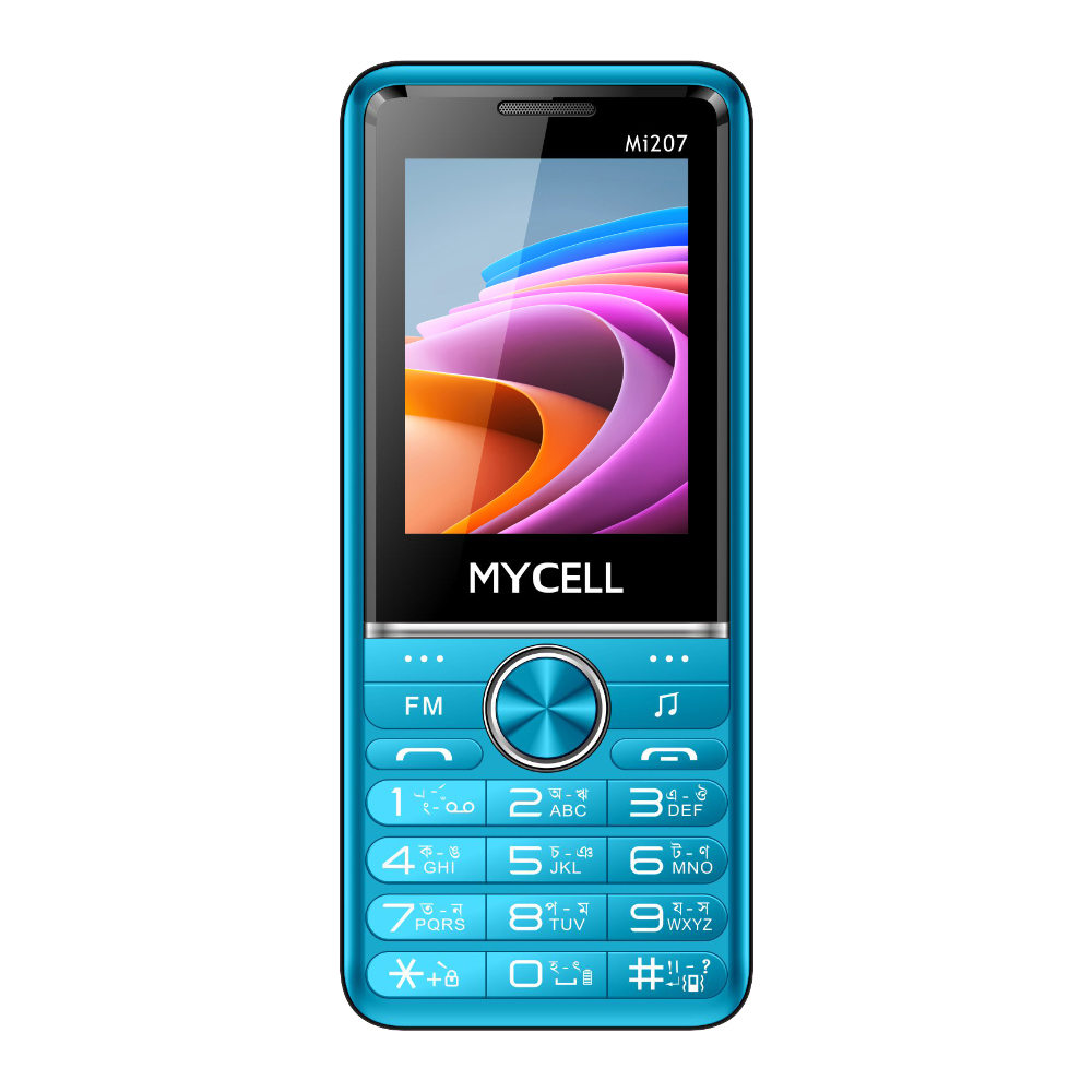 Mycell Mi207 2 Sim Feature Phone - Blue 