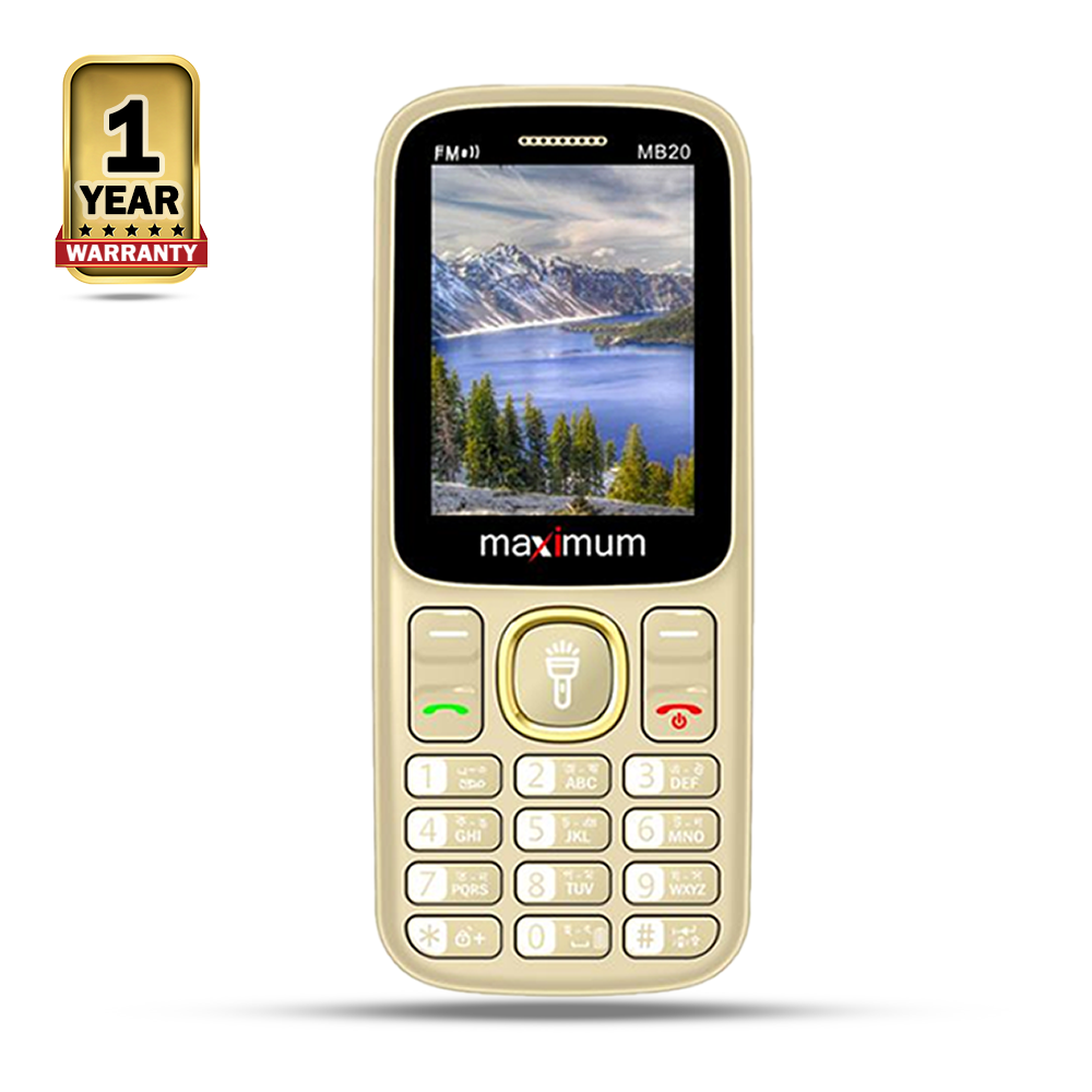 Maximum MB20 Star Feature Phone - Gold