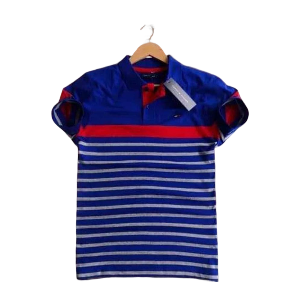 Cotton Polo Shirt for Men - Blue - TC-03