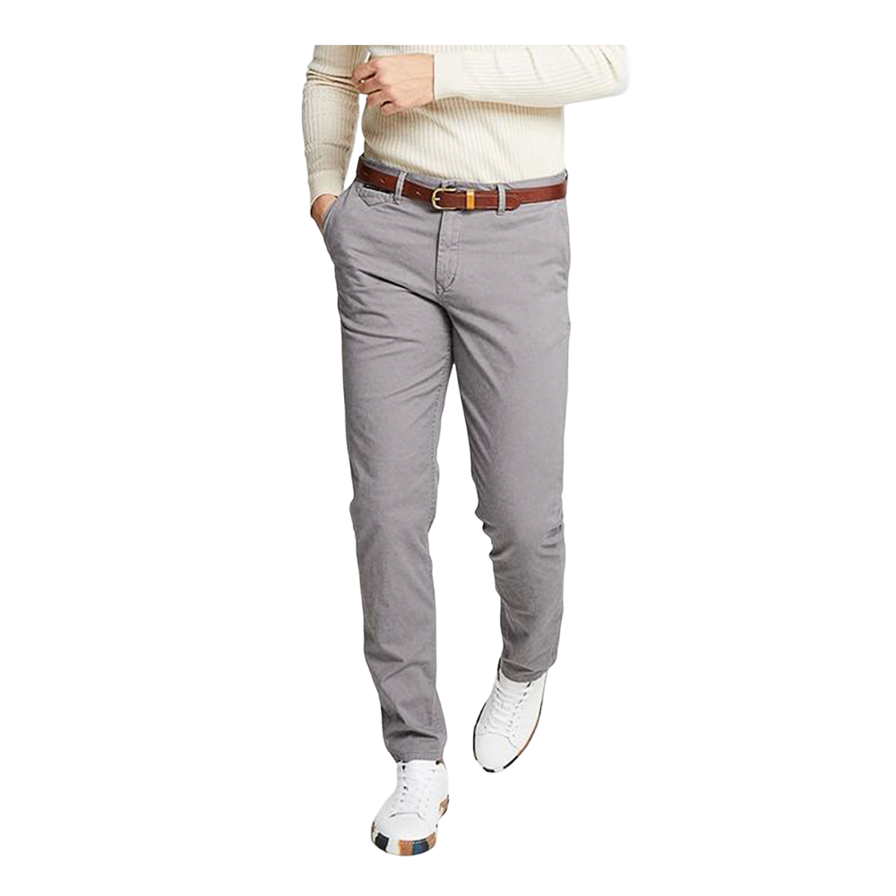 Cotton Chinos Gabardine Pant For Men - Grey - NZ-3153