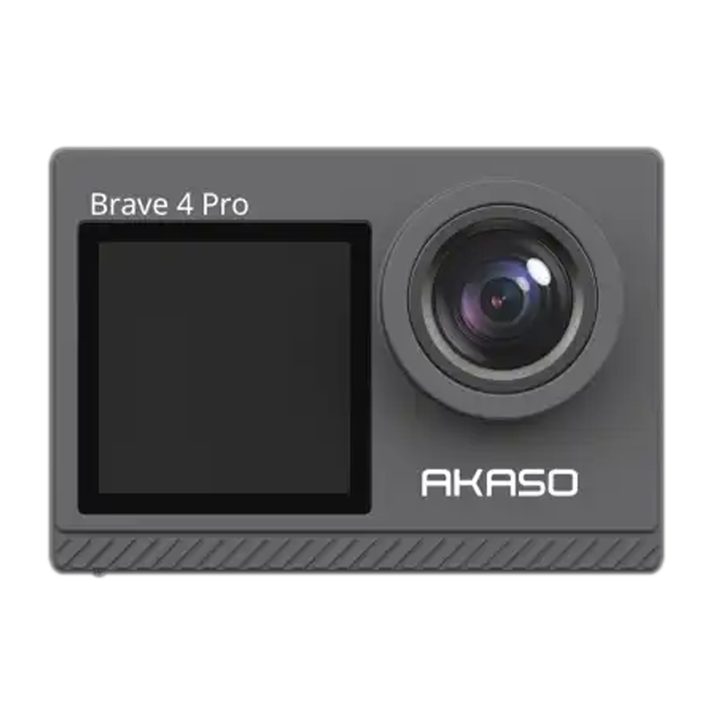 AKASO Brave 4 Pro 4K Waterproof Dual Screen Action Camera - 20MP - Black 