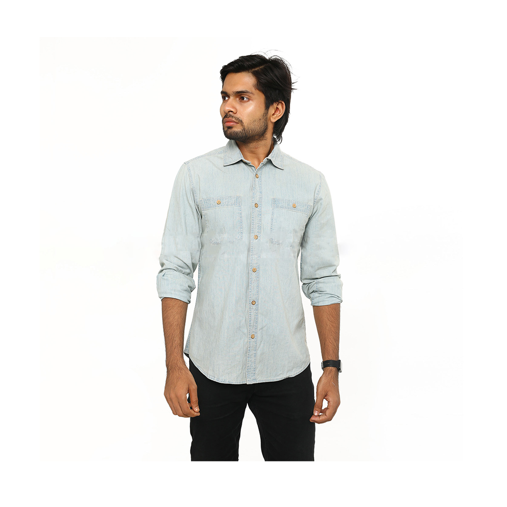 Denim Casual Full Sleeve Shirt For Men - DS -06