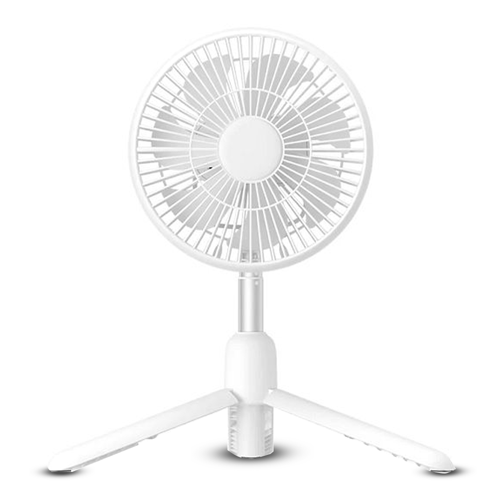 JISULIFE FA37 Rechargeable USB Ceiling Fan With Tripod - White