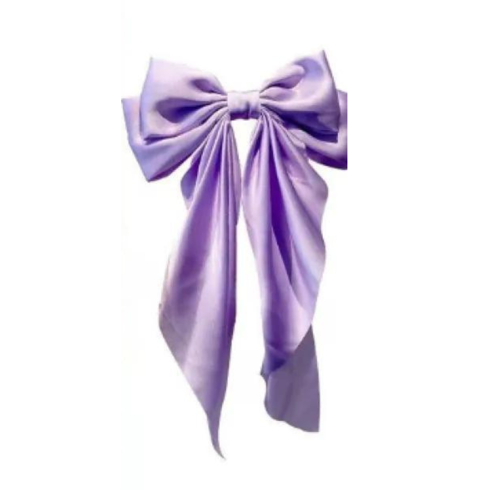 Large Bow Chiffon Hairpin For Women - Purple