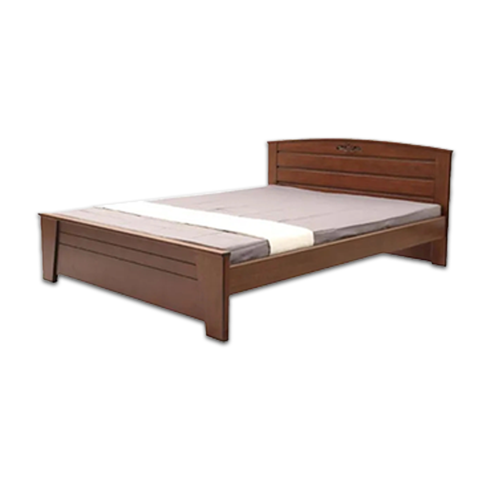 Malaysian Processed Wood Double Size Bed - 5'*7' Feet