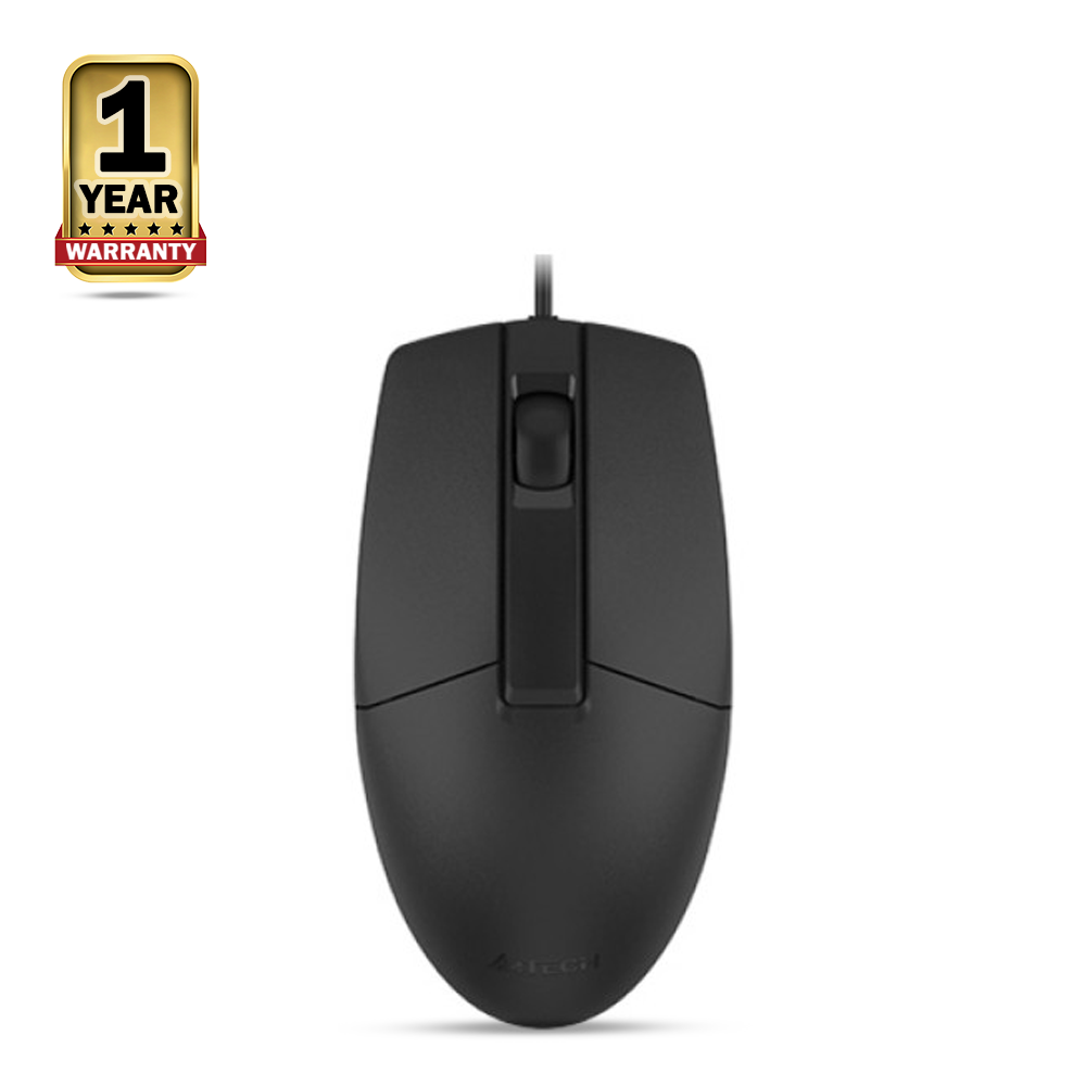 A4tech OP-330 Optical 3D USB Wired Mouse - Black