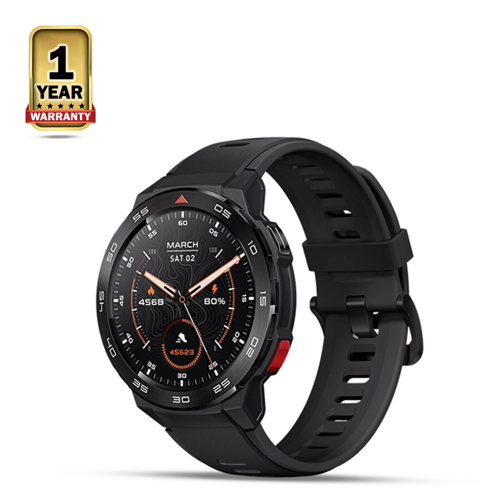 Mibro GS Pro Calling AMOLED Smart Watch- 1.43 Inch - Black