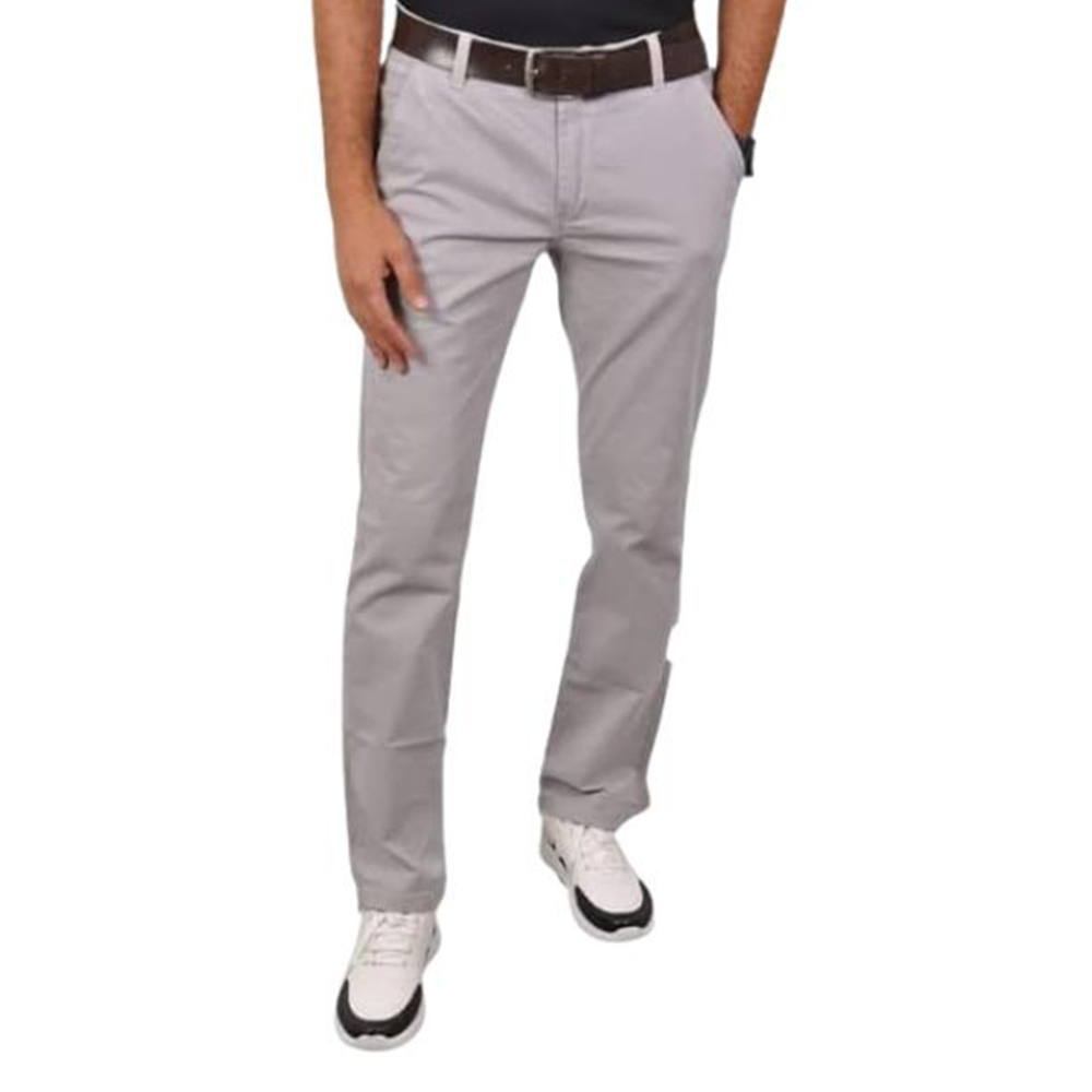 Cotton Chinos Gabardine Pant For Men - Off White