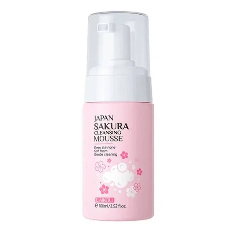 Laikou Japan Sakura Cleansing Mousse Face Cleanser - 100ml - LB105