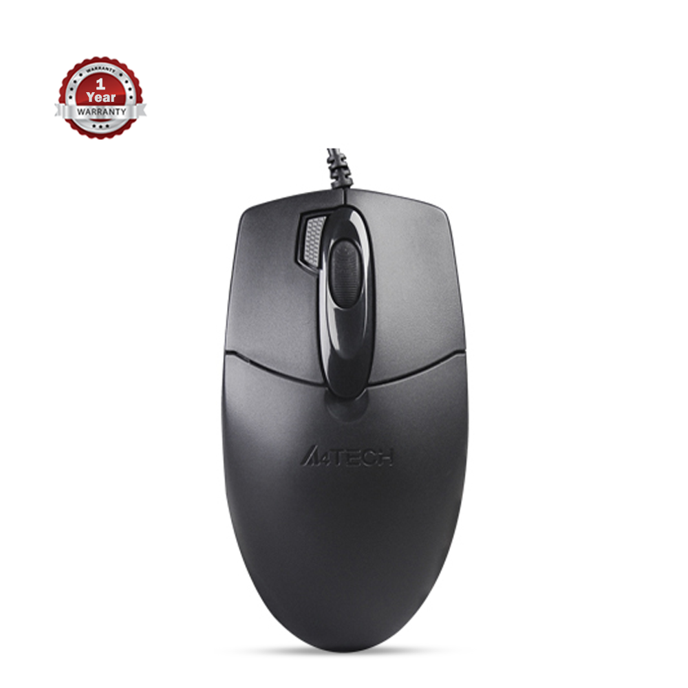 A4TECH OP-730D 2X Click Wired Optical Mouse - Black