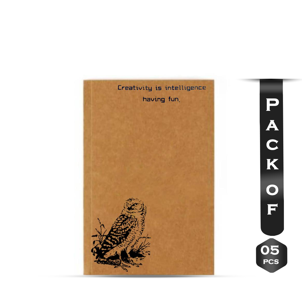 Pack of 5 Pcs Vintage Retro Sketchbook For Drawing - 100 Pages