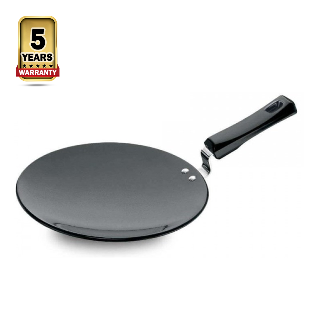 Futura Hard Anodised Flat Roti Tawa - 26cm - Black