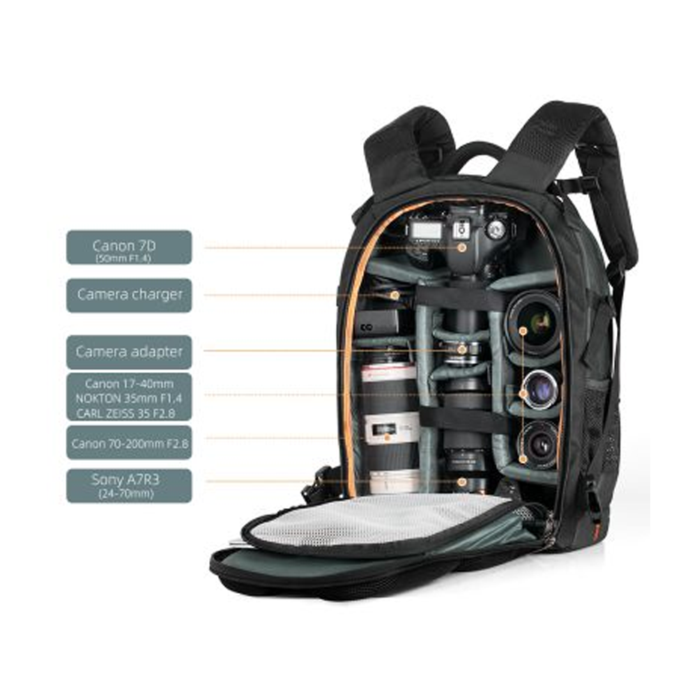 K&F Concept KF13.119 Multifunctional Waterproof Camera Backpack With ...