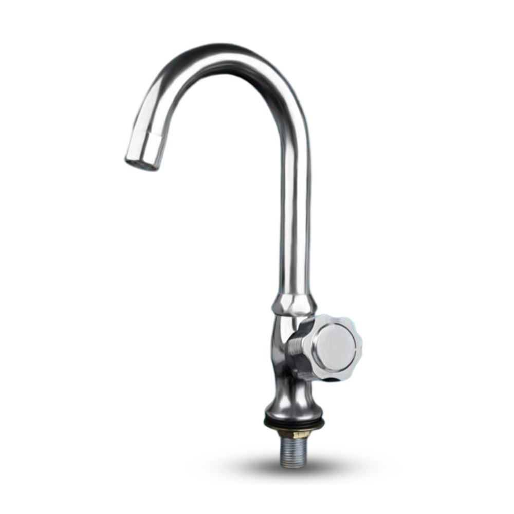 Brass Material with Chrome Polish Basin Tap - Silver