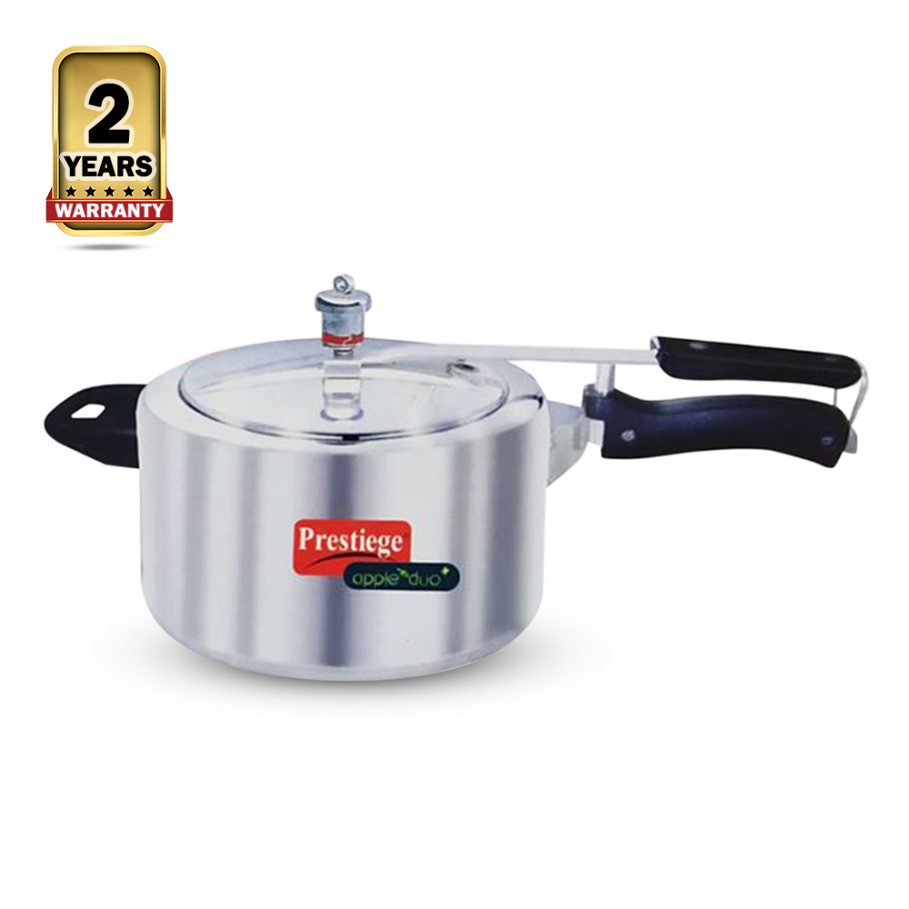 Prestiege Pressure Cooker - 6.5 Liter - Silver