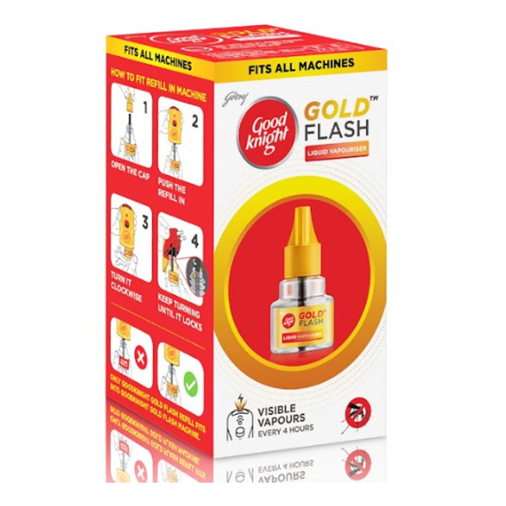 Godrej Good Knight Gold Flash Liquid Vaporizer Refill - 45ml