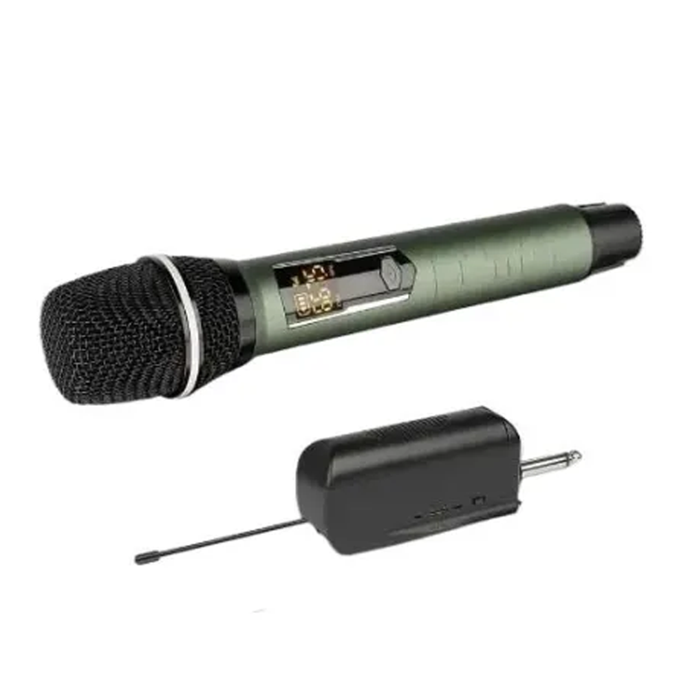 Shengfu CP-113CD Rechargeable UHF Wireless Interview Microphone - Black