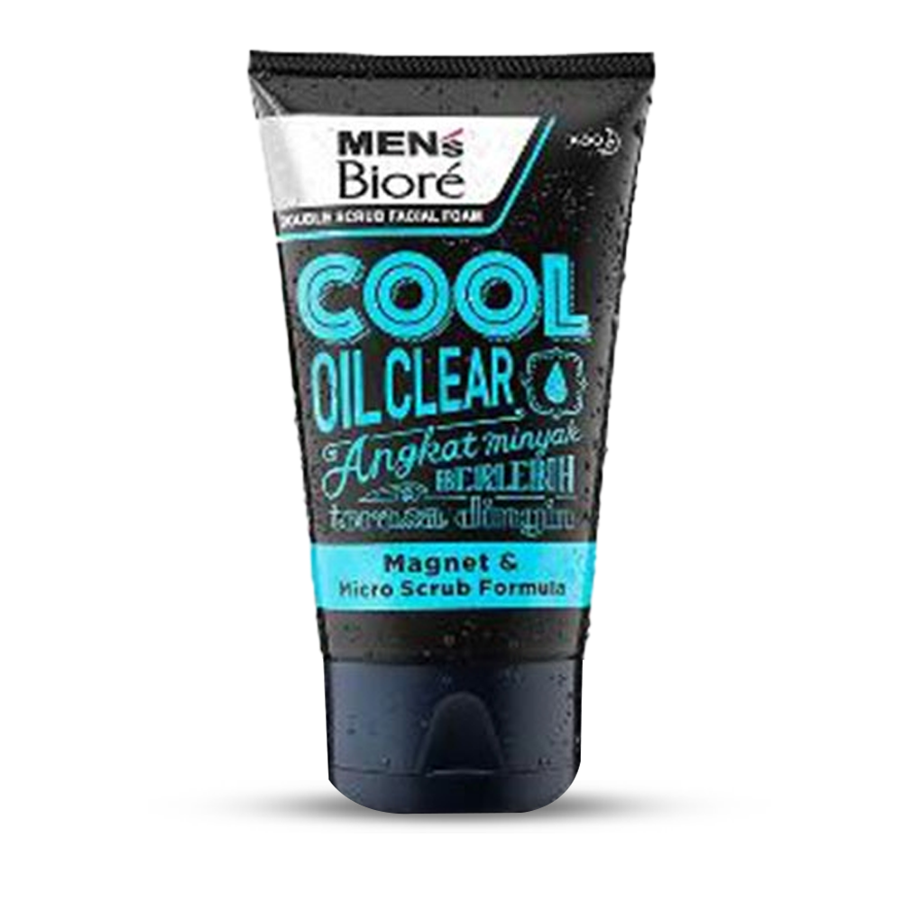 Biore Mens Facial Foam Cool Oil Clear -100 gm