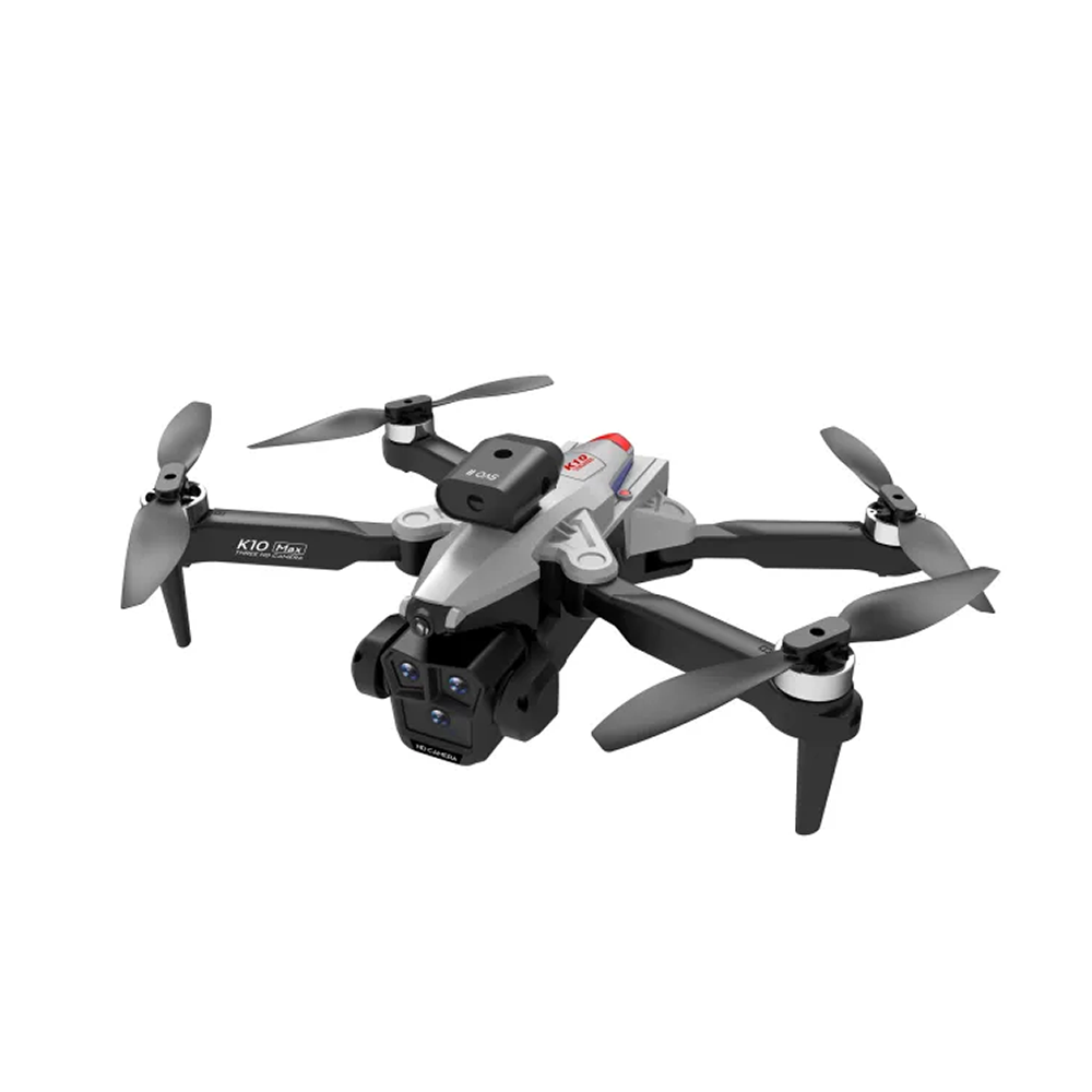 Mini K10 Max 4K HD Dual Camera Brushless Motor Obstacle Avoidance UAV Drone - Black