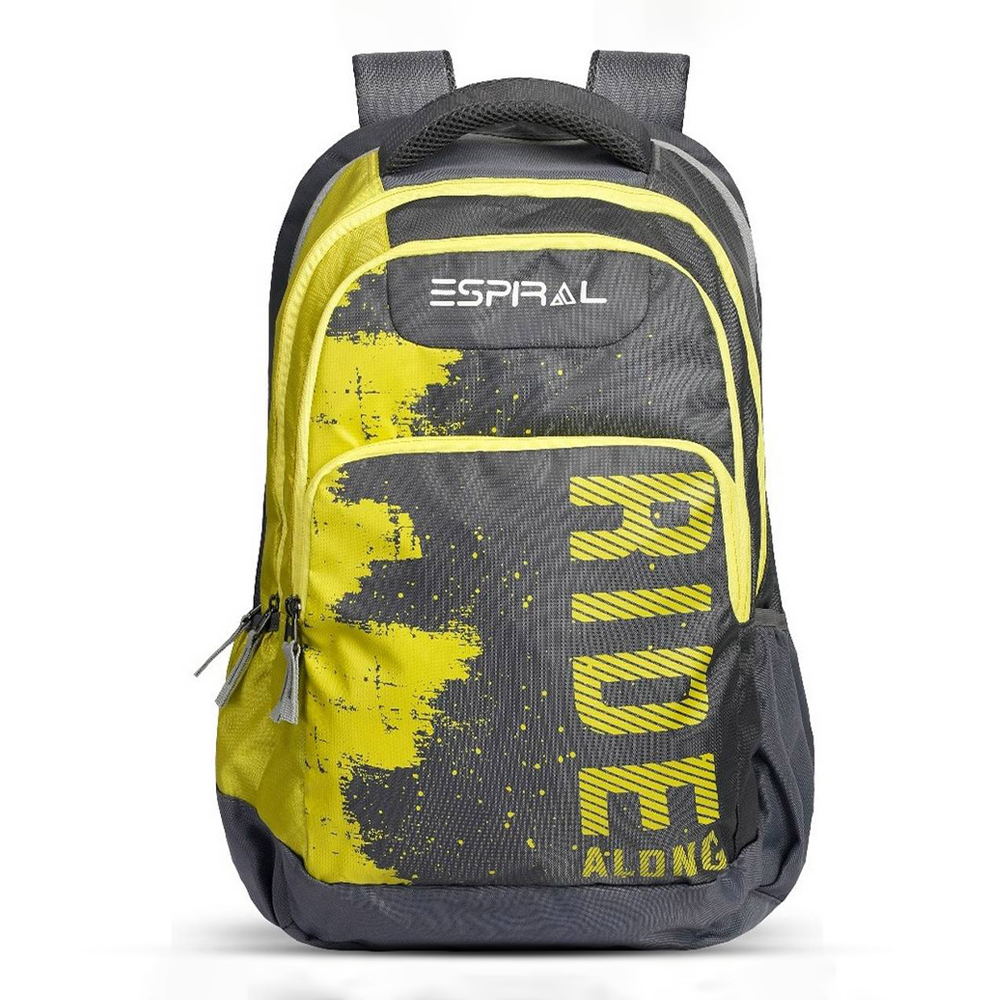 Espiral Nylon Backpack For Unisex - Yellow