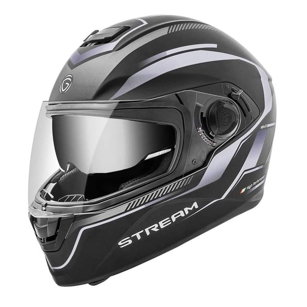 Gliders Esteem Full Face Bike Helmet - L - Grey