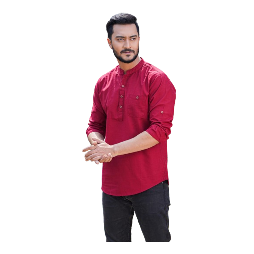 Cotton Katua For Men - Maroon