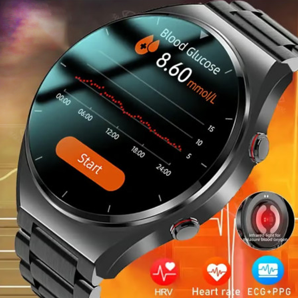 SACOSDING E09 Health Monitoring Waterproof Smart Watch - Black