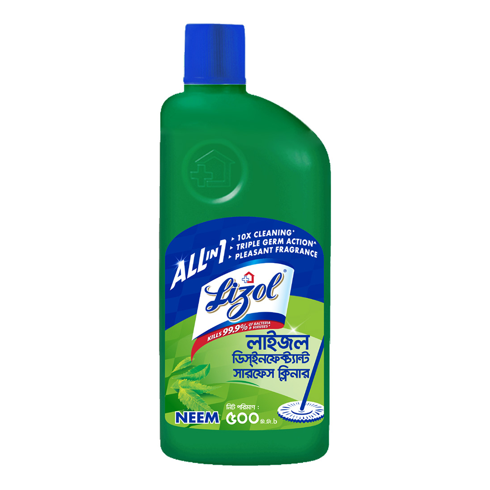 Lizol Disinfectant Neem Floor & Surface Cleaner - 500ml - Li02N