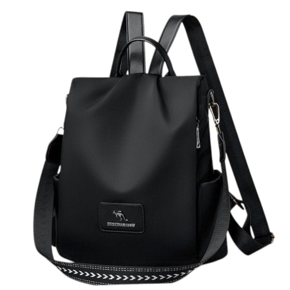 New Texture Oxford Cloth Backpack For Women - Black