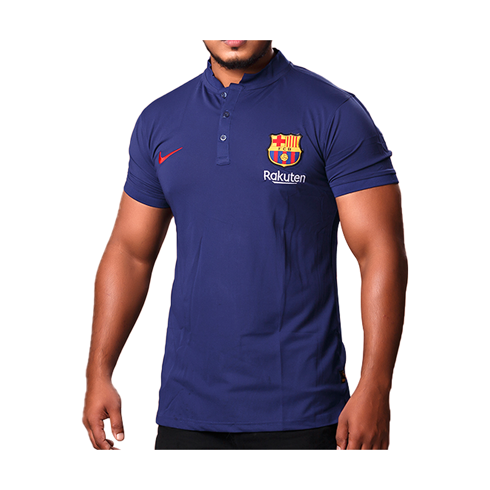 Cotton Barcelona Half Sleeve Polo Tshirt - Bar19