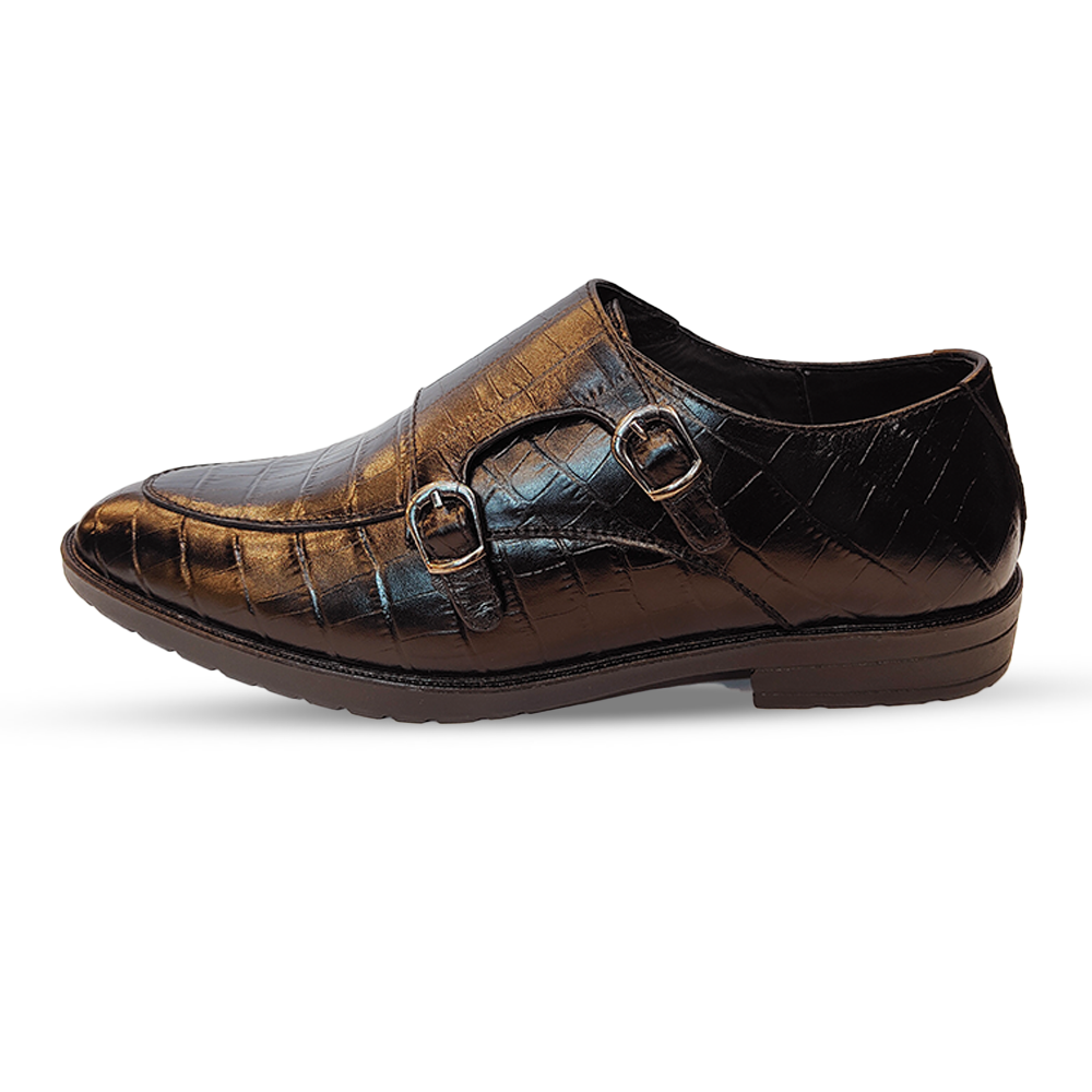 Leather Half Shoes for Men - Chocolate -RH4021