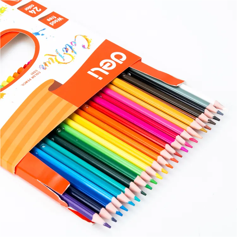 Deli EC00120 Color Pencil - 24 Colors