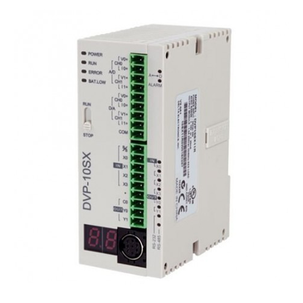 Delta DVP10SX11R PLC Module 2AI/2AO 4DI/2DO  relay