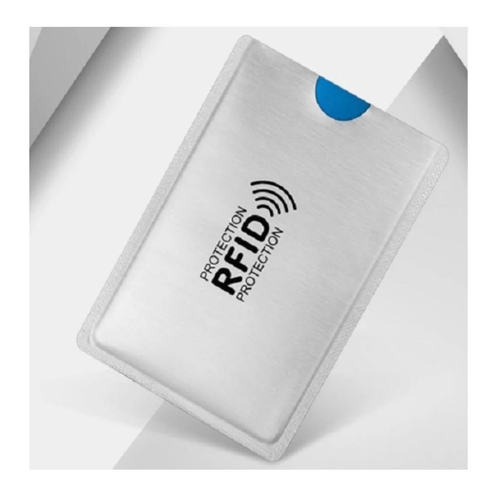 Metallic Anti Rfid Card Holder NFC Blocking Reader Id Case - Gray