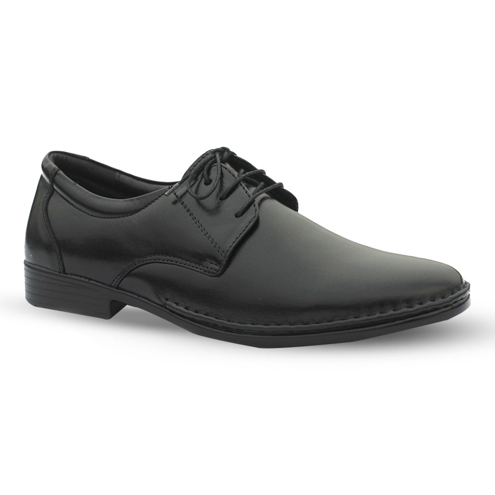 Leather Formal Shoe For Men - Black - MFS323