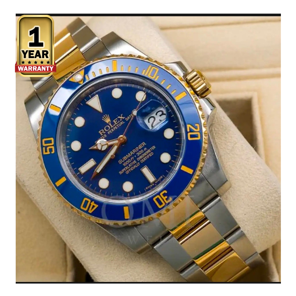 Rolex GMT Master ll Stainless Steel Wrist Watch For Men - Sliver Blue