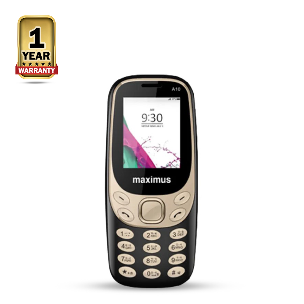 Maximus A10 Feature Phone - Black