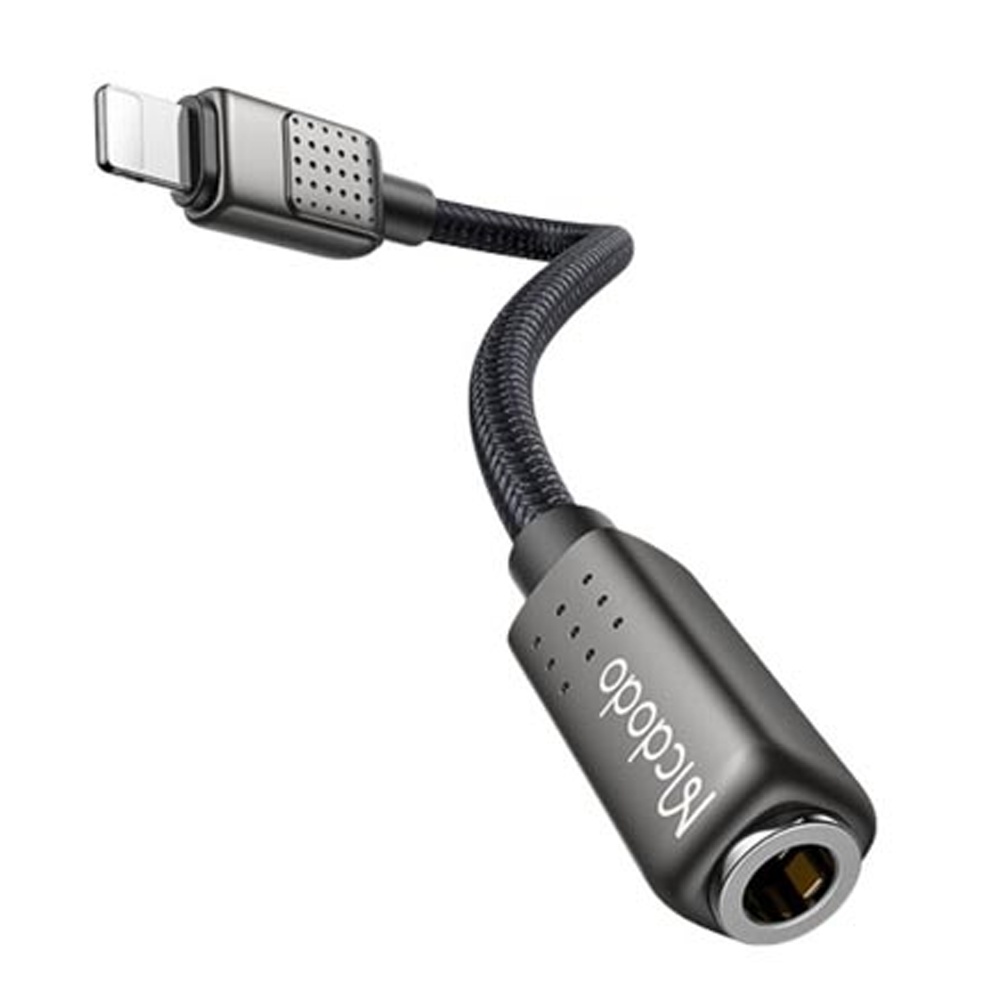 Mcdodo CA-501 Lightning to 3.5mm Dongle - Black 