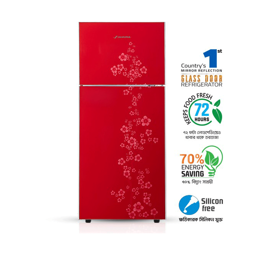 Jamuna JR-UES624900 Refrigerator - 249 Liter - Red