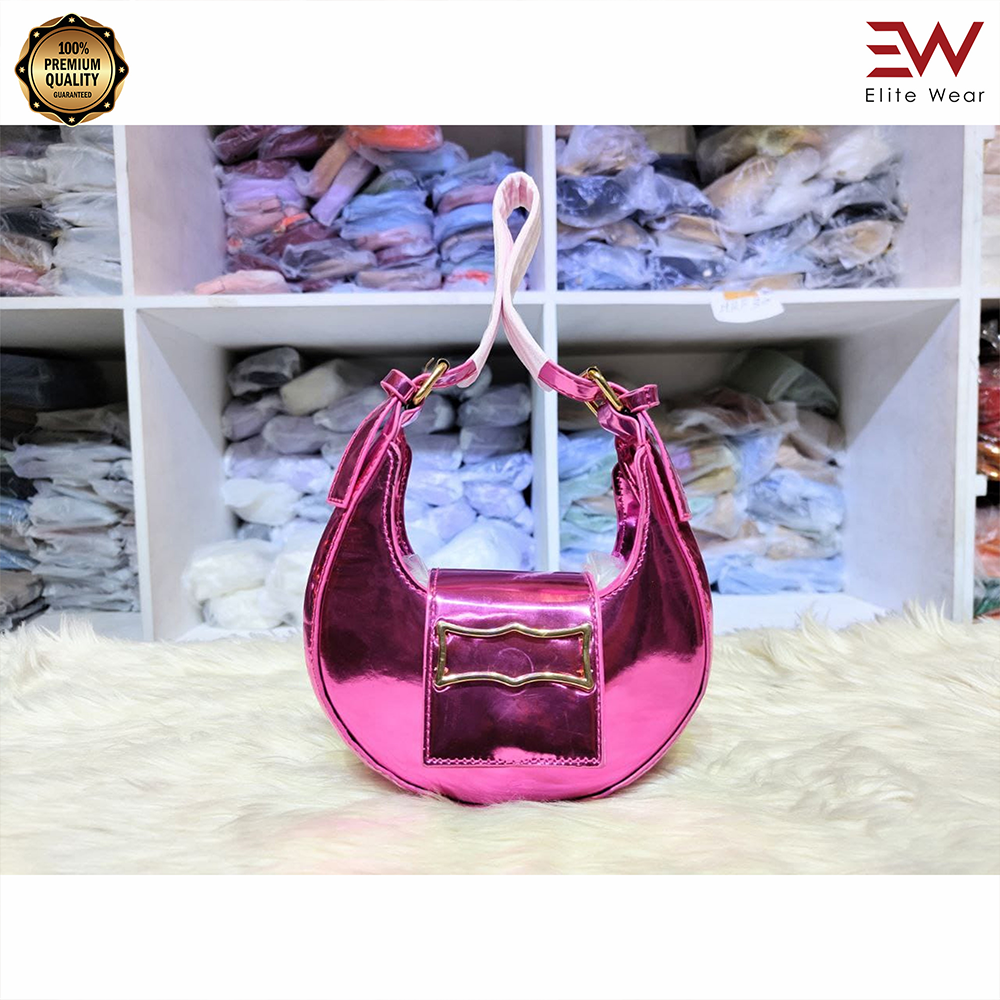 Artificial Leather Thai Stylish Hand Bag For Women - Pink - P295 C