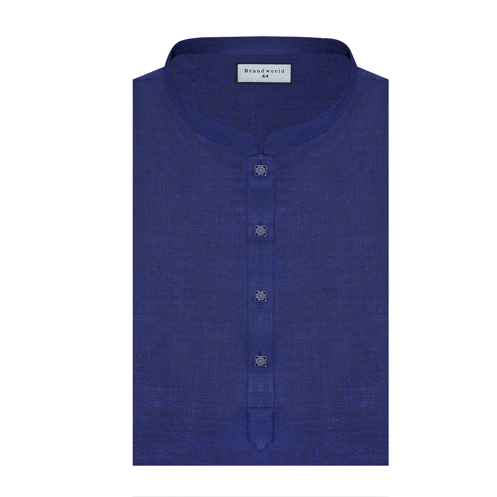 Cotton Panjabi for Men - Blue