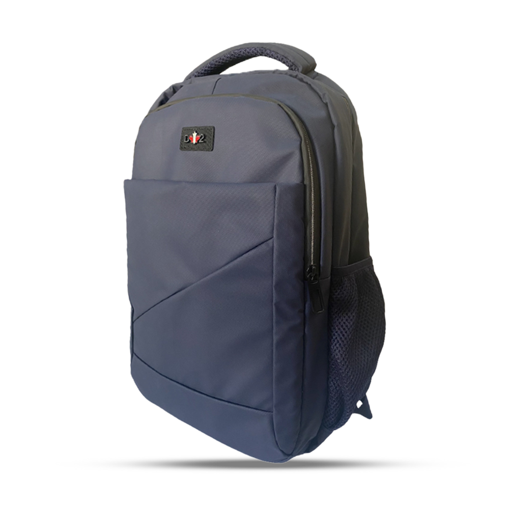 Polyester PVC Coated Backpack For Unisex - Grey - CDD2BLUE02