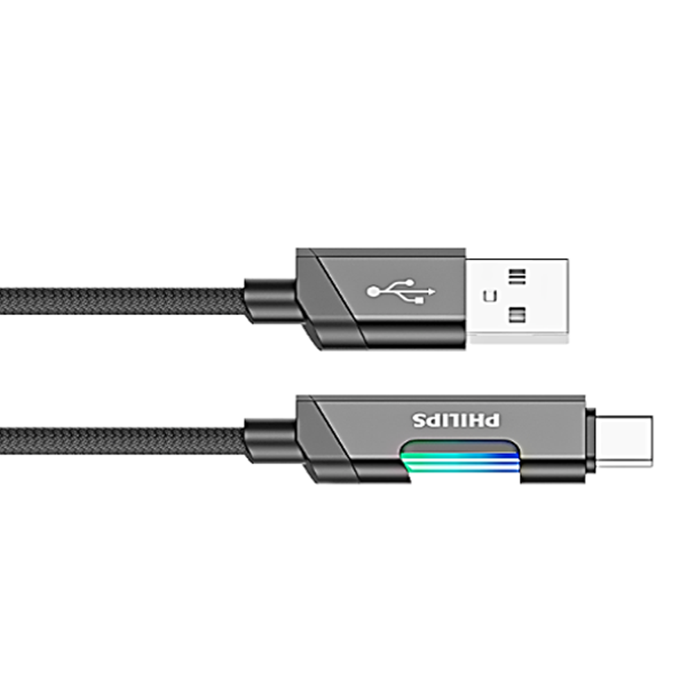 PHILIPS DLC5021AB A to Type-C Cable - 1M - Multicolor