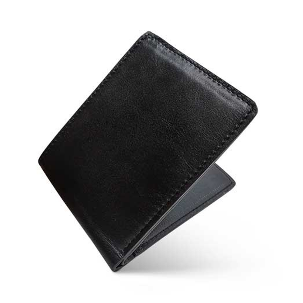 Leather Long Wallet For Men - LW -1014 - Black