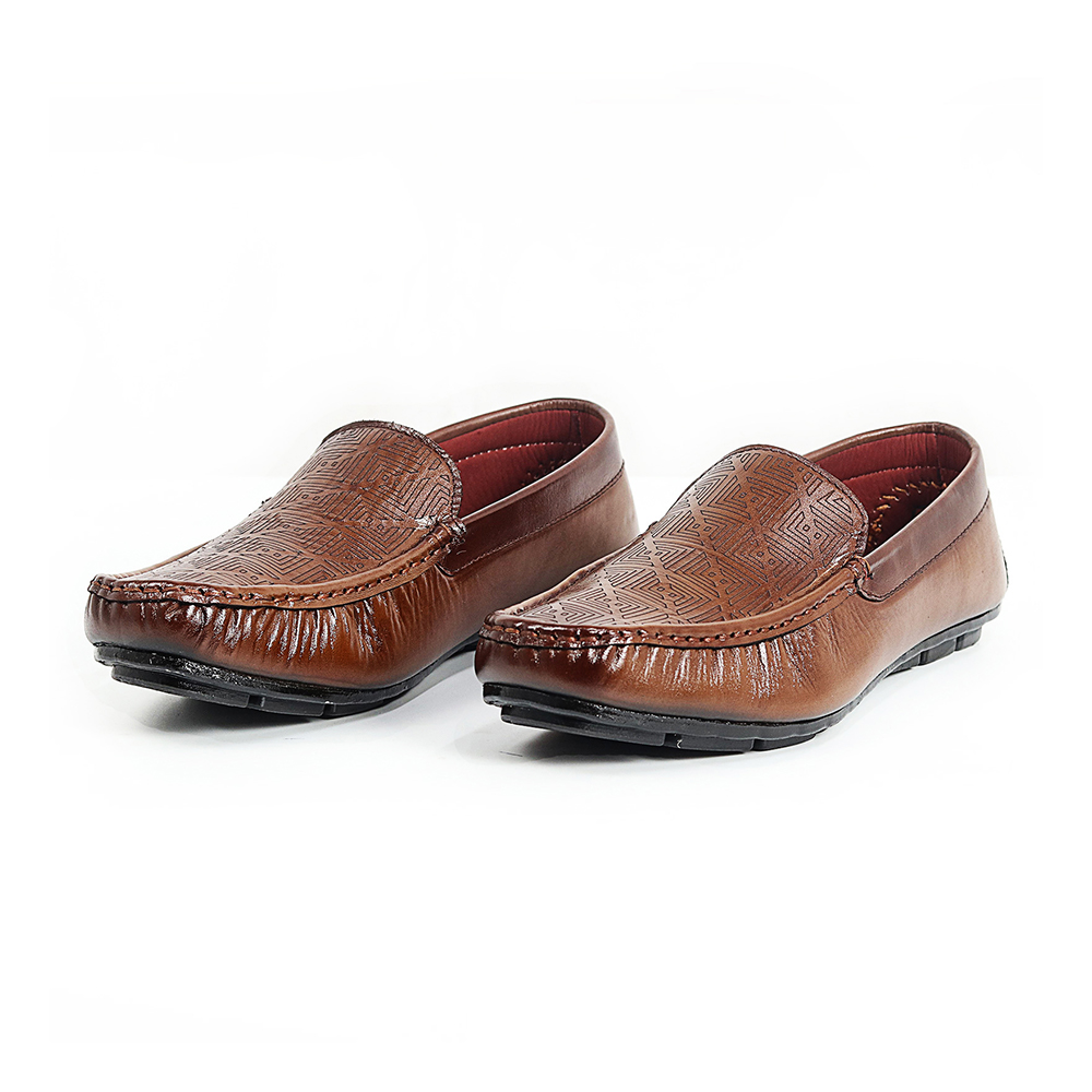 Zays Leather Loafer Shoe For Men - SF31 - Brown