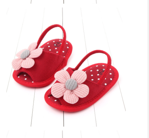 Armandy Cotton Baby Girl Shoe - Red