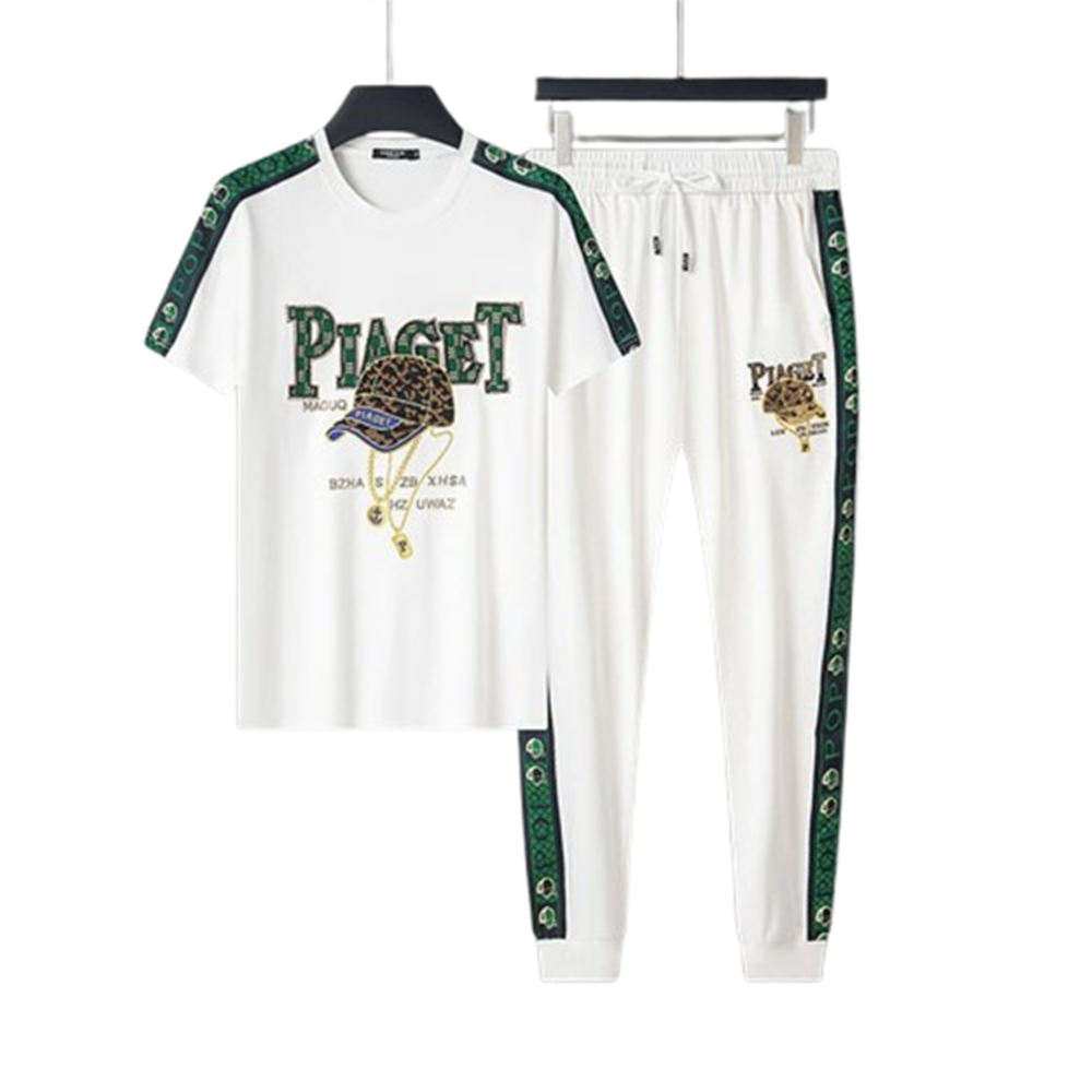 PP Jersey Trouser Full Track Suit For Men - White - TF-96