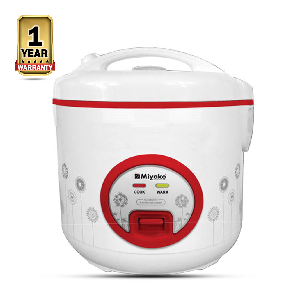 Miyako Electric Rice Cooker - 2.8 Litre - White