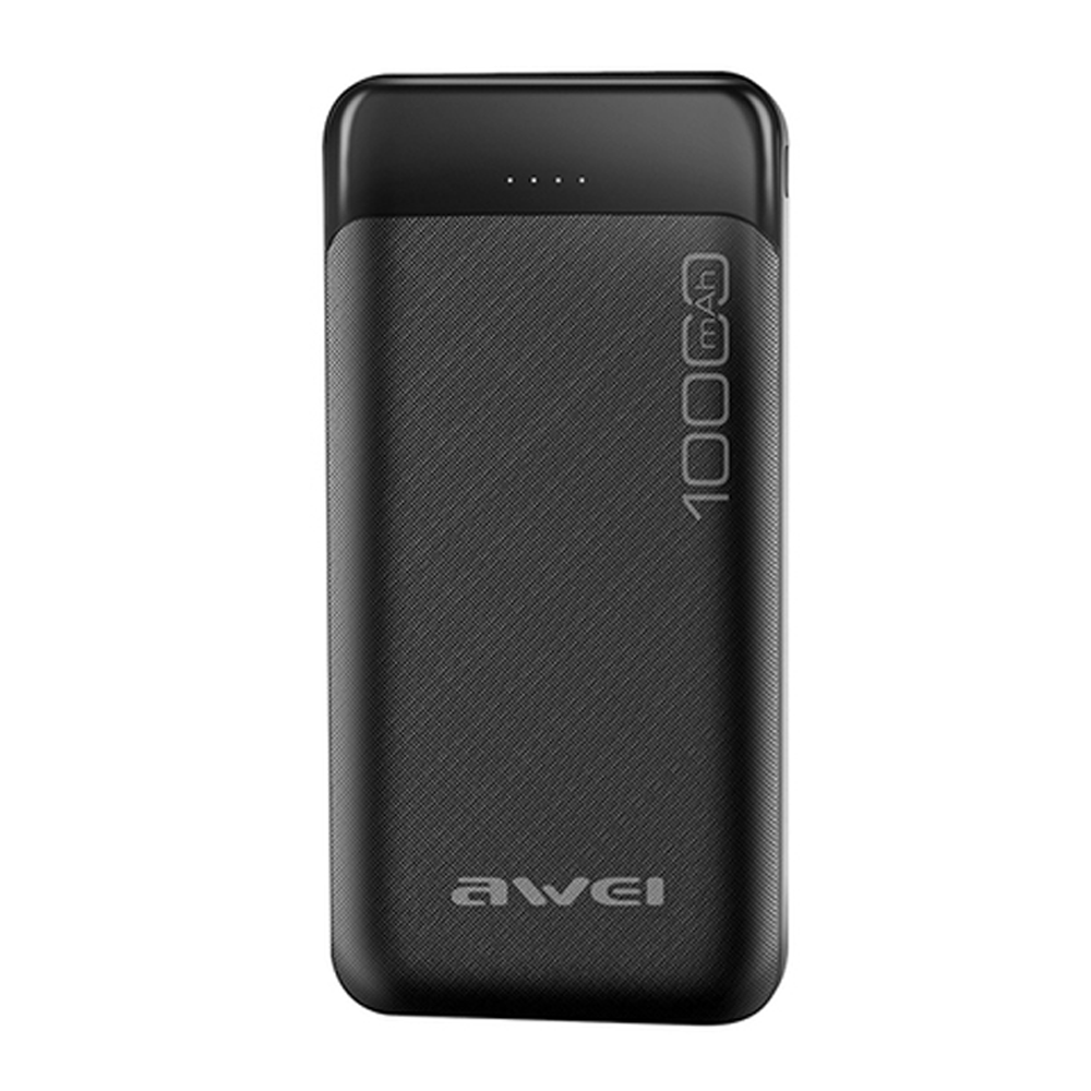 Awei P37K Fast Charging Power Bank - 10000mAh - Black